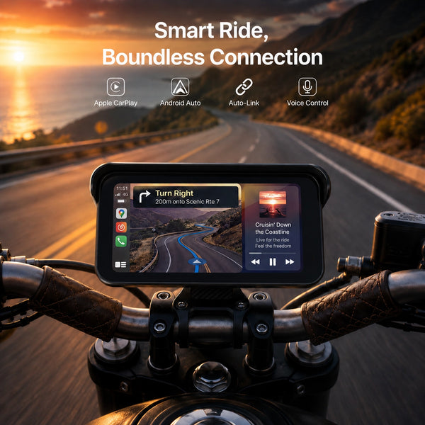 C6 Pro All-in-One Motorcycle Dash Cam with GPS & Anti-Theft