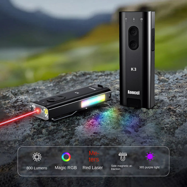 Aoocci K3 Magnetic Flashlight – 800LM, USB-C, Hands-Free – Aoocci ...