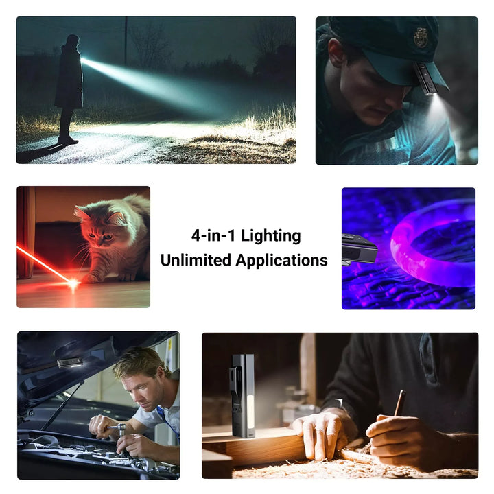 Aoocci K3 Magnetic Flashlight – 800LM, USB-C, Hands-Free – Aoocci ...