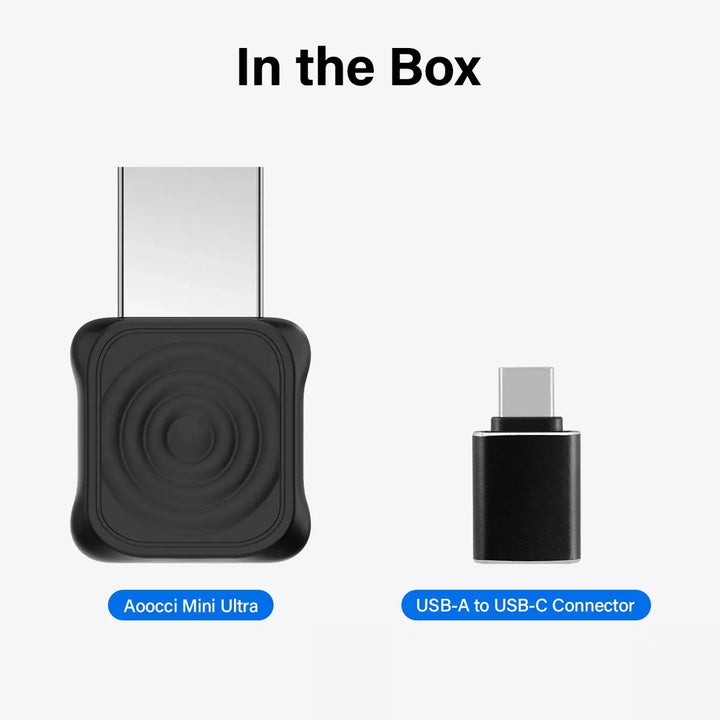 Aoocci Mini Ultra – Wireless CarPlay & Android Auto Adapter for Cars ...