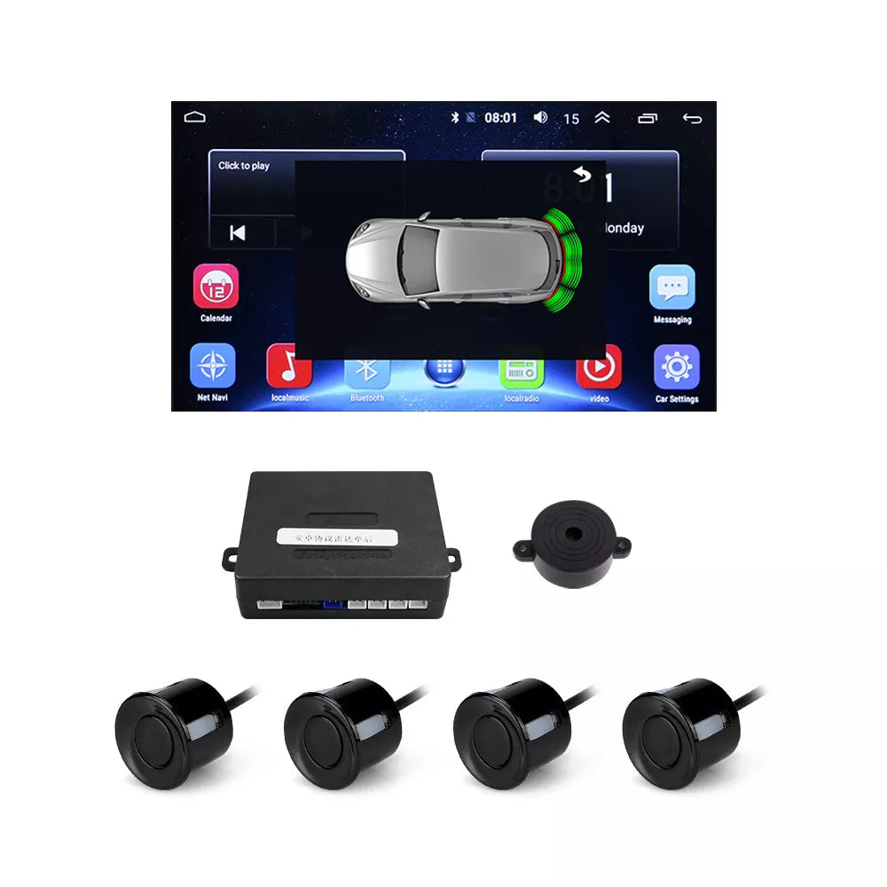 R401 Android Reversing Radar with 4 Backup Sensors – Aoocci Philippines ...