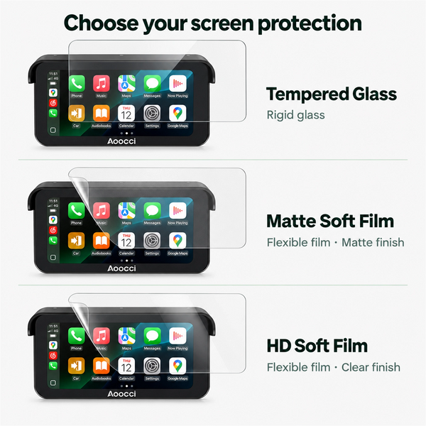 Screen Protector for Motorcycle Wireless CarPlay